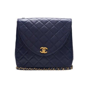 Chanel Matrasse Turn-Lock Round Flap Chain Shoulder  Navy  Shoulder Bag  Bag Hybrid ? Delivery?  Mountain Bookstore Online