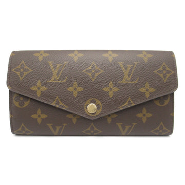Louis Vuitton Portefolio Sarah Double Fold Wallet Wallet PVC Coated Canvas Monogram   Brown M60531