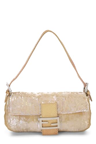 Fendi,  Pink Sequin Baguette, Pink