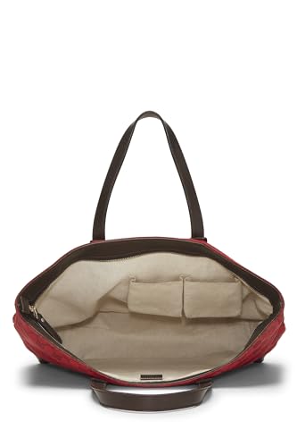 Gucci,  Red GG Canvas Loop Tote Large, Red