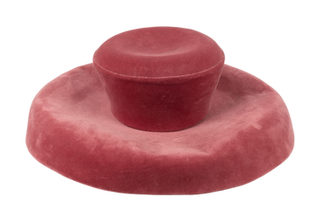 Imposant chapeau en velours rose Marie Mercié
