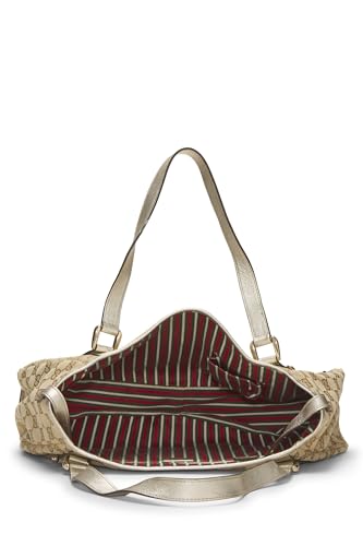 Gucci,  Gold Original GG Canvas Abbey Tote, Gold