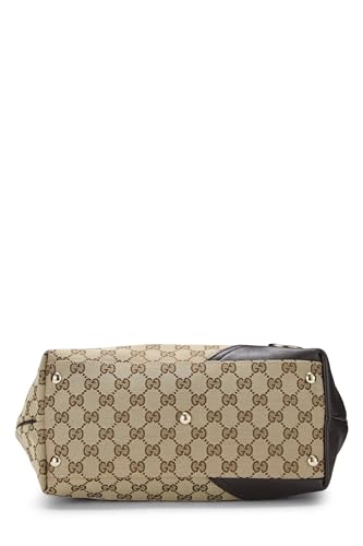 Gucci,  Brown Original GG Canvas Britt Tote, Brown