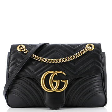 GG Marmont Flap Bag Matelasse Leather Medium