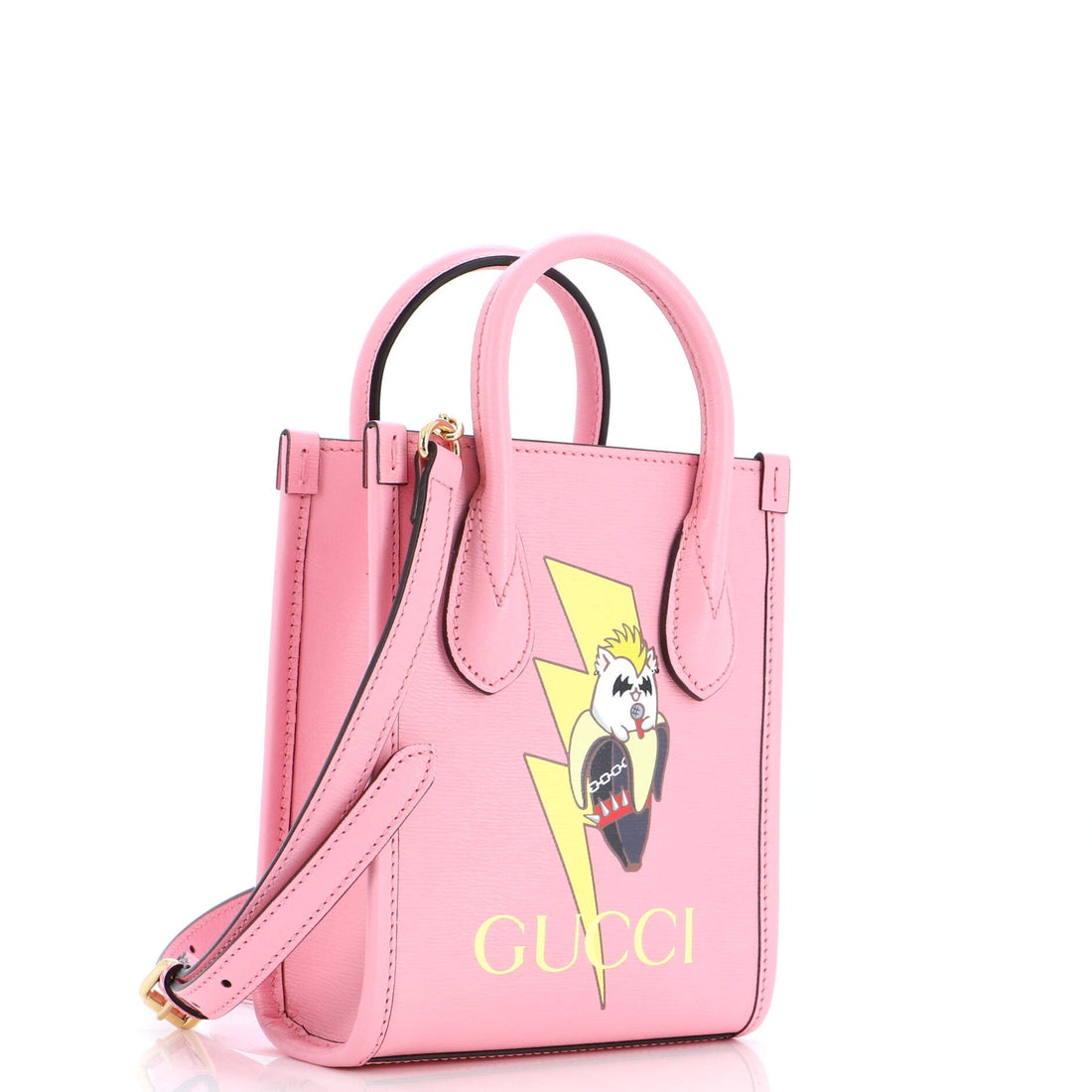 Vertical Tote Printed Leather Mini