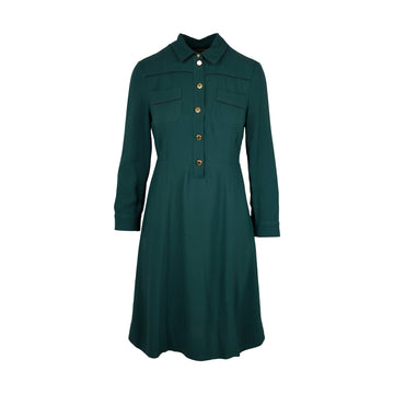 Louis Vuitton Green Shirt Dress - '10s