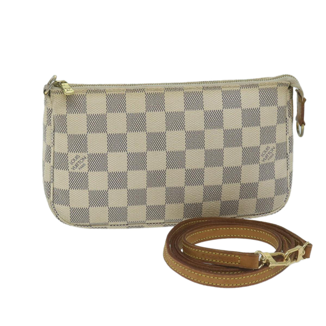 Louis Vuitton Pochette Accessoire  Canvas Clutch Bag ()