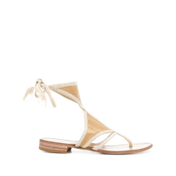 Prada Beige Rope Flat Sandals - '00s