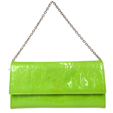 Christian Dior 2009 Trotter Chain Wallet Light Green