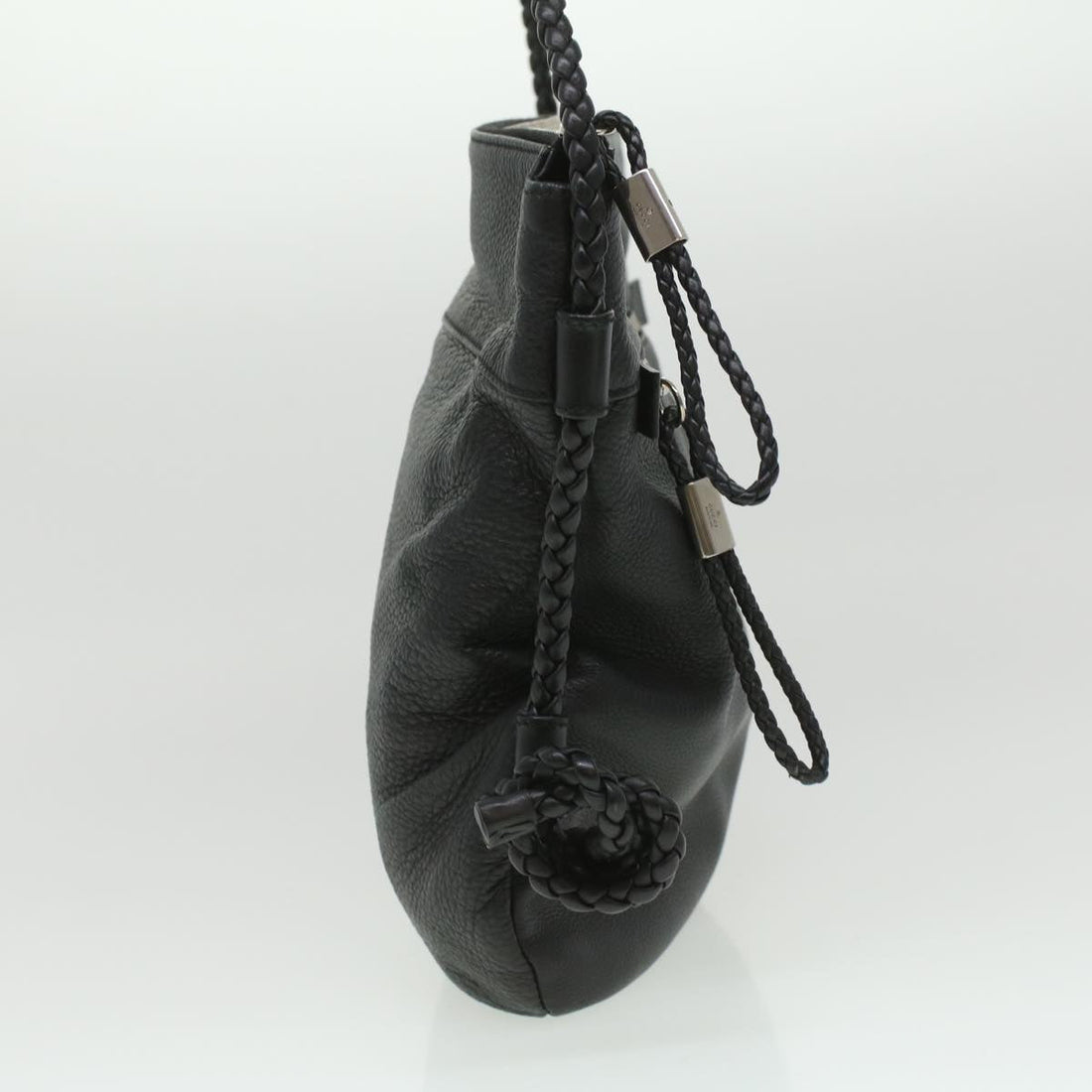 GUCCI Interlocking Shoulder Bag Leather Black 268244 33887