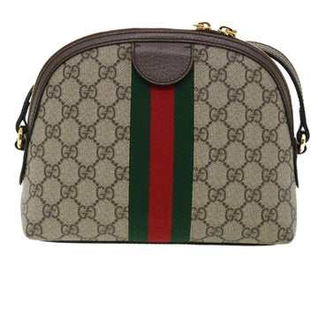 GUCCI GG Supreme Web Sherry Line Ofidia Shoulder Bag Beige Red 499621 33921A