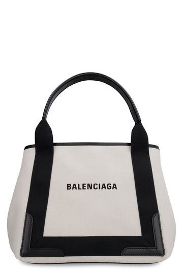 Navy Cabas Small Tote Bag
