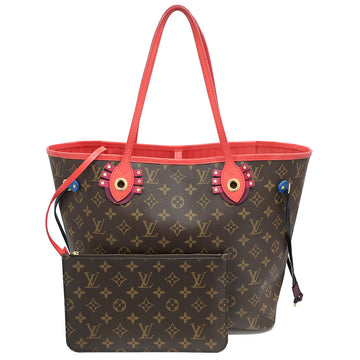 Louis Vuitton Tote Bag Newark MM Tote  Pochette Totem Flamingo M41663 Monogram Canvas G  Women   Bag Box