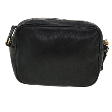 GUCCI Soho Shoulder Bag Leather Black 308364 34091