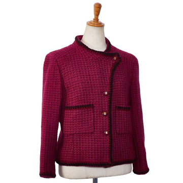 Chanel P18110V10358 Black Jacket Wool Pink