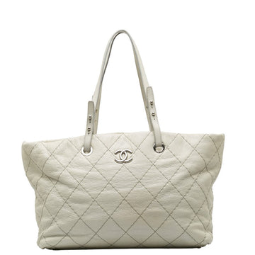 Chanel Matrasse Cocomark Shoulder Bag Tote Bag Leather