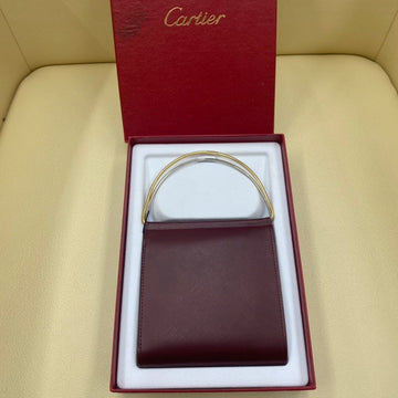 Cartier Trinity Handle Wallet Brown Leather