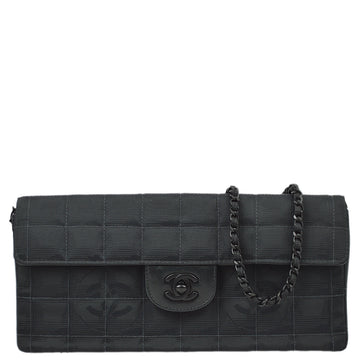Chanel 2000-2001 Nylon New Travel Line East West Flap Bag