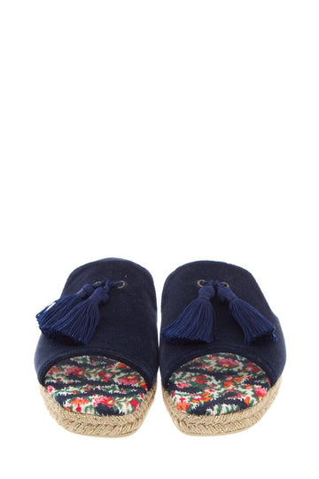 Christian Louboutin Navy Slides SZ 39