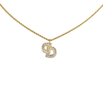 Dior logo line stone necklace g maquette ladies Dior