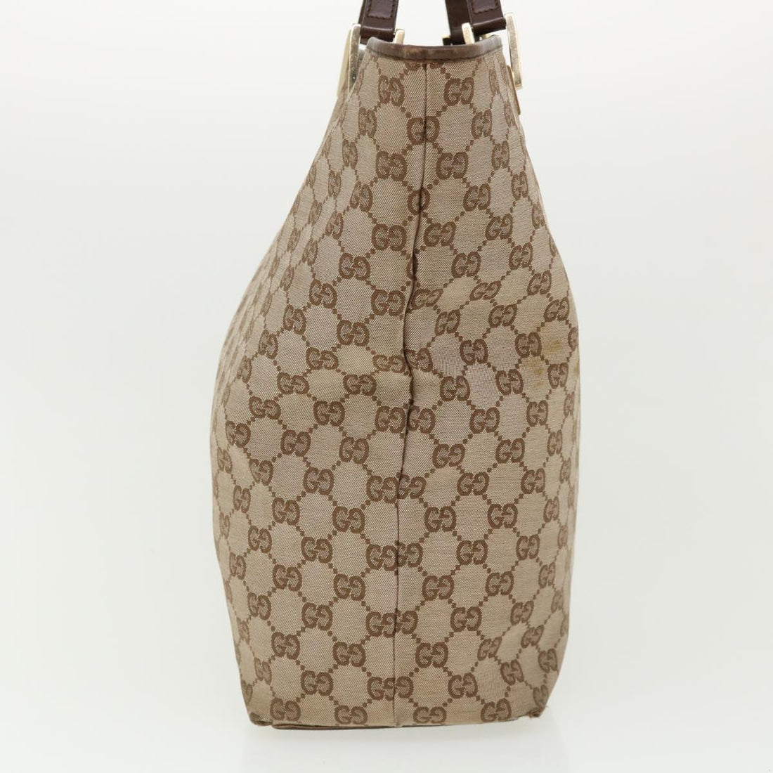 GUCCI GG Canvas Shoulder Bag Beige 1098 35367