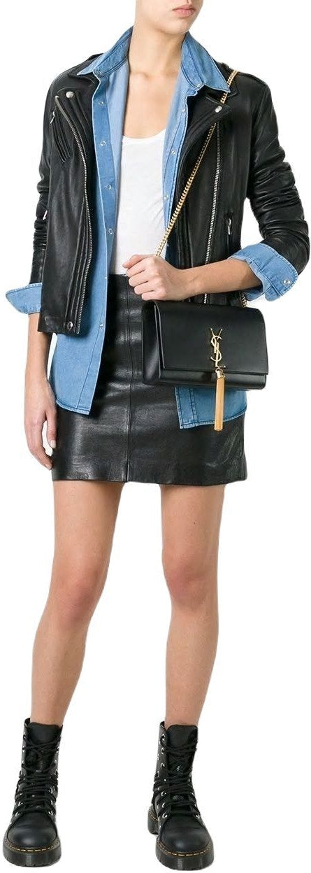 KATE LOGO PLAQUE SHOULDER BAG