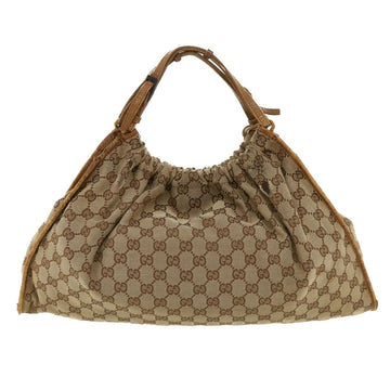 GUCCI GG Canvas Hand Bag Beige 76554 35571