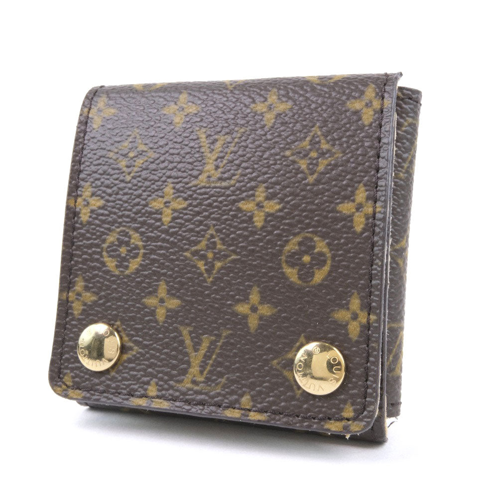 LOUIS VUITTON Pouch Monogram canvas Brown Jewelry case unisex(Unisex) Used