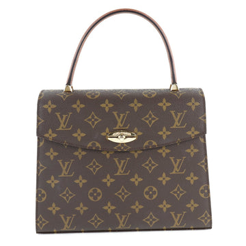 LOUIS VUITTON Handbag M51379 Monogram canvas Brown Malesherbes Women Used