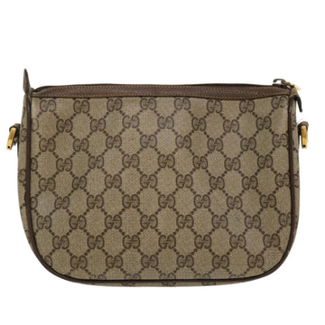 GUCCI Web Sherry Line Shoulder Bag PVC Leather Beige Green Red 36081