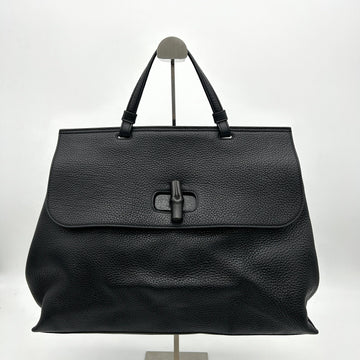 Gucci Bamboo Daily Large - Black Handle Bags LA30224