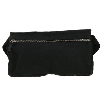 GUCCI GG Canvas Waist Bag Black 28566 36493