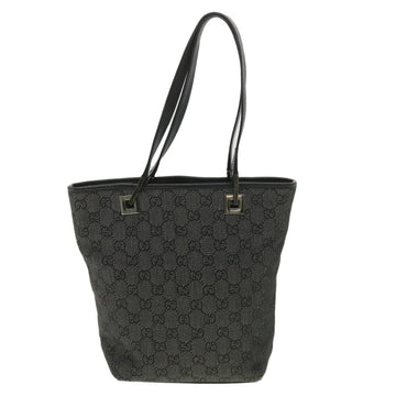 GUCCI GG Canvas Tote Bag Black 31244 36578