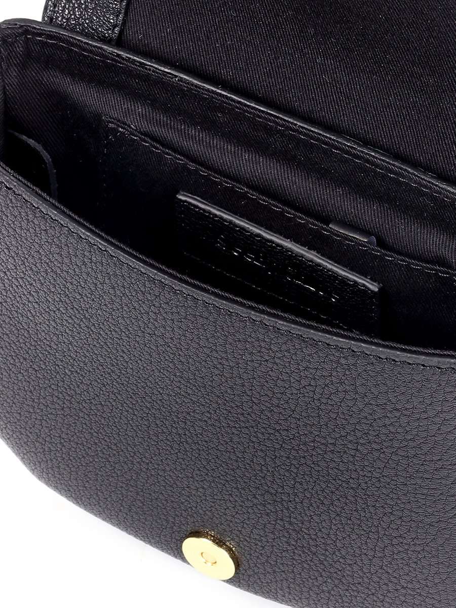 Mini Hana Shoulder Bag in Black