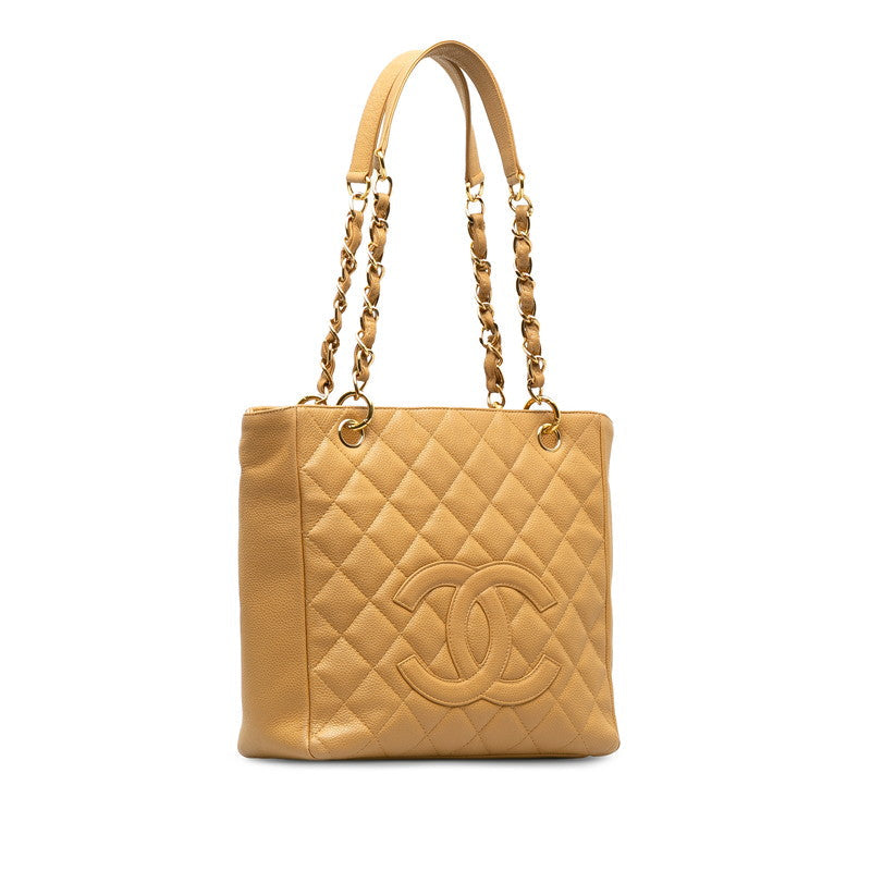 CHANEL CHANEL SHOULDER BAG CABIAS SKIN BEJU LADY SHOULDER SHOULDER BAG