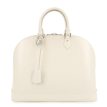 Louis Vuitton Epi Alma GM Hand Bag White Ivoire M4045J Used F/S