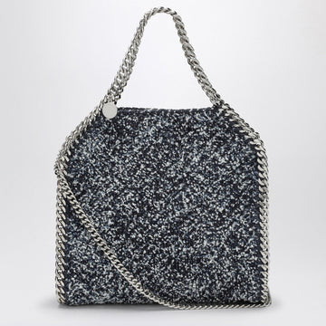 Stella Mccartney Falabella Mini Bouclé Blue Mélange Bag Women