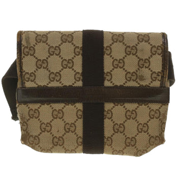 GUCCI GG Canvas Waist Bag Beige 131236 37154