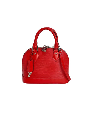Red Epi Leather Shoulder Bag with Silver Hardware and Accessories - Excellent Condition