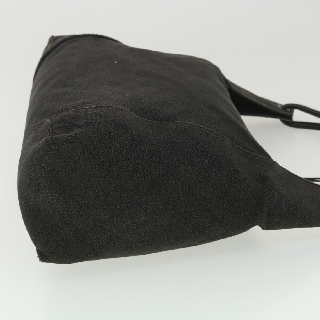 GUCCI GG Canvas Shoulder Bag Gray 101292 37374