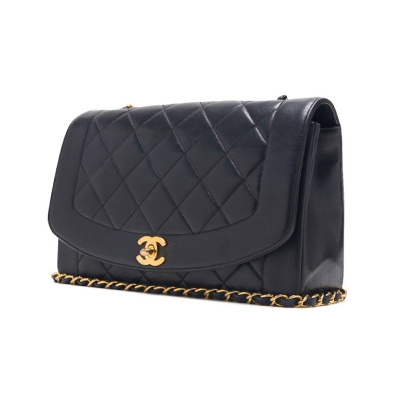 Chanel Matrasse Dianaflap Chain Shoulder  Black  Shoulder Bag Mini Shoulder Bag  Bag Hybrid ? Ship?  Mountain Bookstore Online