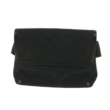 GUCCI GG Canvas Waist bag Black 92543 38318