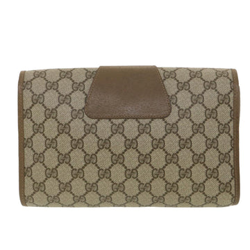 GUCCI GG Canvas Web Sherry Line Clutch Bag Beige Red Green 89.01.030 38628