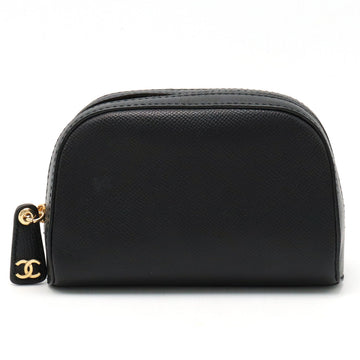 CHANEL CHANEL COCOMARK Caviar Skin Mini  Multi-Pocket Lace Black Black Black Gold  Black Blue/Montana Quality