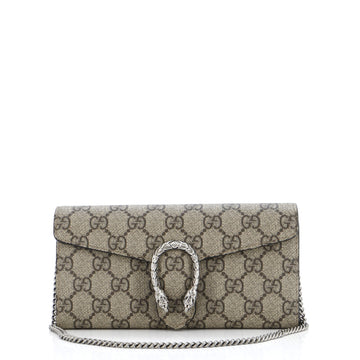 Dionysus Chain Wallet GG Coated Canvas Long