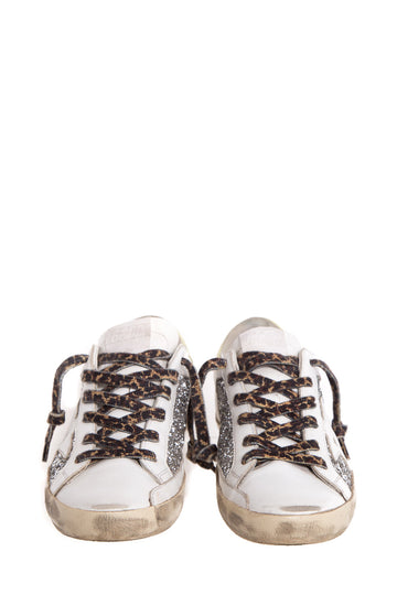 Golden Goose White & Yellow Sneakers SZ 39