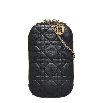 Dior  Dior Call'in Dior Lady Chain Foundhers Poschet 2WAY Black  Lady Dior