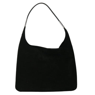 GUCCI Shoulder Bag Suede Black 002113 39171