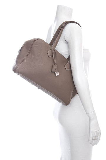 Hermès Grey 35 CM Victoria Handbag