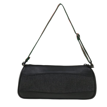 GUCCI Web Sherry Line Accessory Pouch Canvas Black Green Red 92820 39216